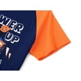 thumbnail image 4 of Beezizac Boys Pajamas Navy & Orange Power Up 2-Piece Short Sleeve & Pants PJ Set Cozy Kid Sleepwear Size 16, 4 of 7