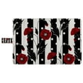 thumbnail image 4 of PKQWTM Floral Red Poppies Black White Striped Book Cover Book Protector Book Sleeve Book Pouch Book Bag 6x9 inch, 4 of 4