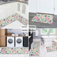 thumbnail image 5 of Pioneer Flower Floral Print Pattern Anti Fatigue Kitchen Rugs Set Of 2, Non Slip Washable Decorative Floor Mats for Kitchen Sink Laundry, 17"x30" and 17"x47", 5 of 6