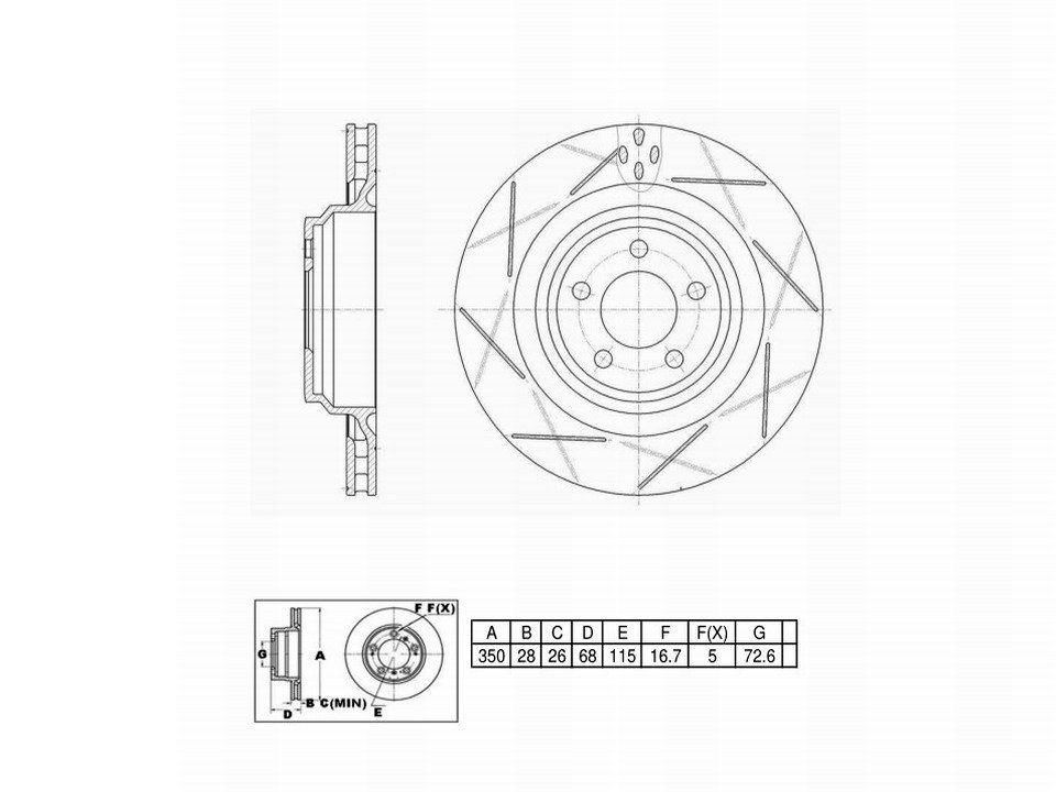 Winstop Brake Kits, Rear WSK648, Dodge Challenger 2019-2018