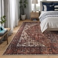 thumbnail image 2 of Bloom Rugs Washable Non-Slip 6' x 9' Rug - Red / Orange / Beige Traditional Oriental Area Rug for Living Room, Bedroom, Dining Room, and Kitchen - Exact size: 6' x 9', 2 of 9