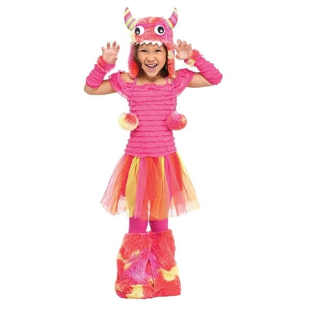 Fun World Costumes Baby Girl's Wild Child Toddler Costume, Pink, Small (24MO-2T)