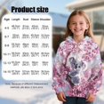 thumbnail image 7 of Pzuqiu Koala Girls Sweaters Personalized Comfortable Hooded Sweatshirt Kids Soft Fleece Long Sleeve Jacket Outfits Versatile Stretchy Casual Clothes for Girls 8-9, 7 of 7