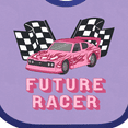 thumbnail image 4 of Inktastic Pink Future Racer Boys or Girls Baby Bib, 4 of 4