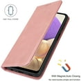 thumbnail image 6 of for Galaxy A32 5G Wallet Case,Premium PU Leather Flip Folio Case,Card Slots,Cash Pocket,Kickstand,Magnetic Closure TPU Shockproof Interior Protective Case for Samsung Galaxy A32 5G,Rosegold, 6 of 15