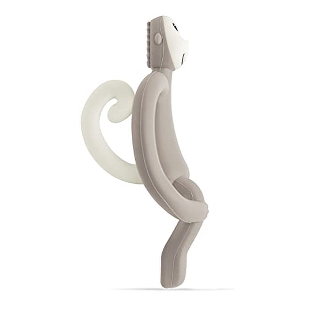 Juguete de dentición de Matchstick Monkey - Gray Matchstick Monkey Matchstick Monkey