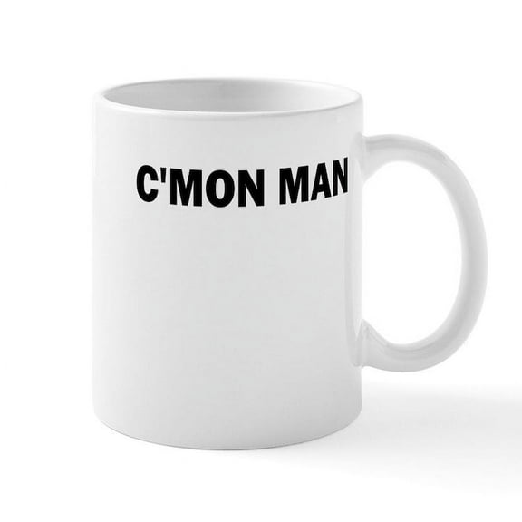 CafePress - CMON MAN Mugs - 11 oz Ceramic Mug - Novelty Coffee Tea Cup