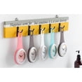 thumbnail image 4 of Reloj de pared analógico redondo de 4'' para baño, resistente a la ducha y con ventosa. Negro, 4 of 9