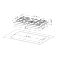 thumbnail image 3 of Empava 30 in. Gas Stove Cooktop 5 Italy Sabaf Sealed Burners Lpg Convertible in Black Tempered Glass, 3 of 8