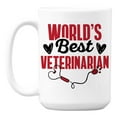 thumbnail image 1 of World's Best Veterinarian White Ceramic Coffee & Tea Mug for a Vet (15oz), 1 of 6