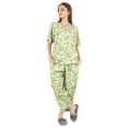 thumbnail image 5 of Inkmeso Printed Sleepwear Pajama Set For Women Short Sleeve Nightwear Soft Pj Lounge Sets, 5 of 7