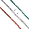 thumbnail image 5 of Nvzi Pulseras y collares para hombre y mujer de 2 piezas, accesorios de joyería de color verde claro tejidos a mano, joyería de cuentas sueltas cilíndricas (4 x 13 mm), 5 of 5