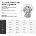 thumbnail image 6 of Uemuo Cactus1 Pattern Cotton Linen Short Sleeve Shirts,Casual Lightweight Button Down Shirts,Vacation Beach Summer Tops-, 6 of 7