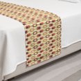 thumbnail image 2 of Abstract Bed Runner, Connected Rectangular Vertical Formations, Decorative Accent Bedding Scarf for Hotels Homes and Guestrooms, Twin, Dark Salmon Pale Yellow, by Ambesonne, 2 of 2