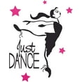 thumbnail image 2 of Just Dance Quote Dancing Cute Cartoon Decors Wall Sticker Art Design Decal for Girls Boys Kids Room Bedroom Nursery Kindergarten House Fun Home Decor Stickers Wall Art Vinyl Decoration (40x35 inch), 2 of 2