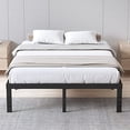thumbnail image 4 of COMASACH King Bed Frame Heavy Duty,14" Black Metal Platform Bed Frame,Sturdy Steel Frame,Support up to 3500lbs,No Box Spring Needed,Noise-Free,Easy Assembly, 4 of 4