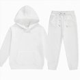 thumbnail image 4 of UAYOTSE Kids Plain Long Sleeve Hoodie With Front Pocket Loose Fit Jogger Pants 2 Piece Versatile Multi Color Daily Casual Outfit Set,Sizes 12-13, 4 of 4