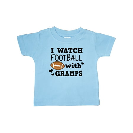 

Inktastic I Watch Football with My Gramps Gift Baby Boy T-Shirt