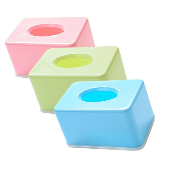 KALLORY 1Set Rectangular Tissue Box Cover For Bathroom Napkin Facial Tissue