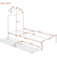 thumbnail image 2 of Twin Bed Frame, Metal Platform Bed with 2 Rolling Drawers, No Box Spring Needed Bed Frame Twin Size, Durable & Sturdy Metal Bed Frame, 2 of 7