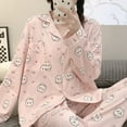 thumbnail image 5 of Kawaii Women Usagi Cute Pajamas Set Long Sleeved Pant Anime Chiikawa Leisure Cartoon Comfort Loose Cute Homewear, 5 of 17