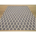 thumbnail image 4 of Hand-tufted Wool Gray Transitional Geometric Chain-Link Rug, 4 of 4