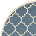 thumbnail image 4 of Safavieh Courtyard Alyssa Geometric Indoor/Outdoor Area Rug, 7'10" x 7'10" Round, Blue/Beige, 4 of 6