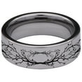thumbnail image 4 of Wolf Versus Raven Tungsten Carbide Ring, 4 of 6