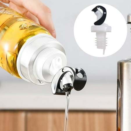 

Kitchen 2PC Stopper Olive Bottle Mouth Dispenser Wine Pourer Oil Flip Top Tool Cookware Sets