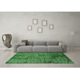 thumbnail image 3 of Ahgly Company Indoor Square Oriental Emerald Green Industrial Area Rugs, 7' Square, 3 of 4