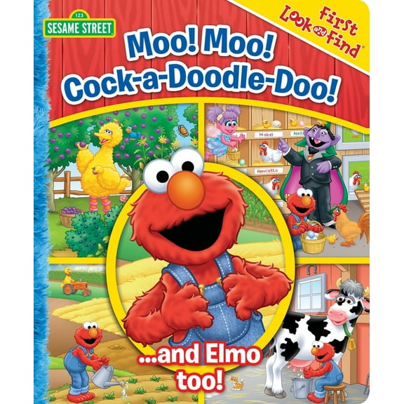 Pre-Owned Sesame Street: Moo! Moo! Cock-A-Doodle-Doo!...and Elmo Too! (Board book) 1450893759 9781450893756