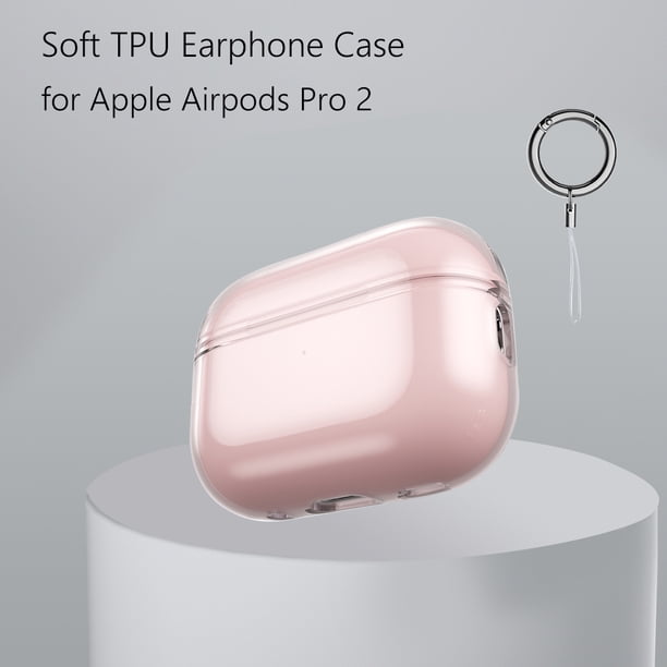 Audífonos Funda de soporte para caja de carga de para Apple Airpods Pro 2 (con orificio rosa)