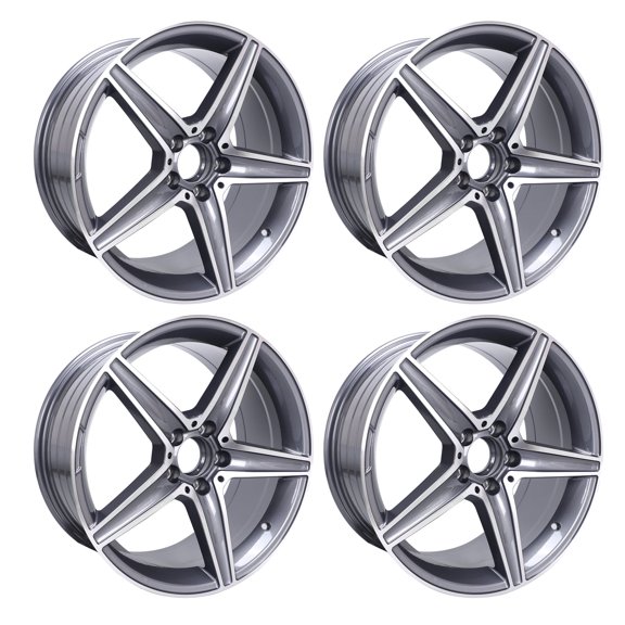 Set 4 18" x 8.5" Car Replacement Wheel Rim For Mercedes-Benz C300 C350 E400 E500
