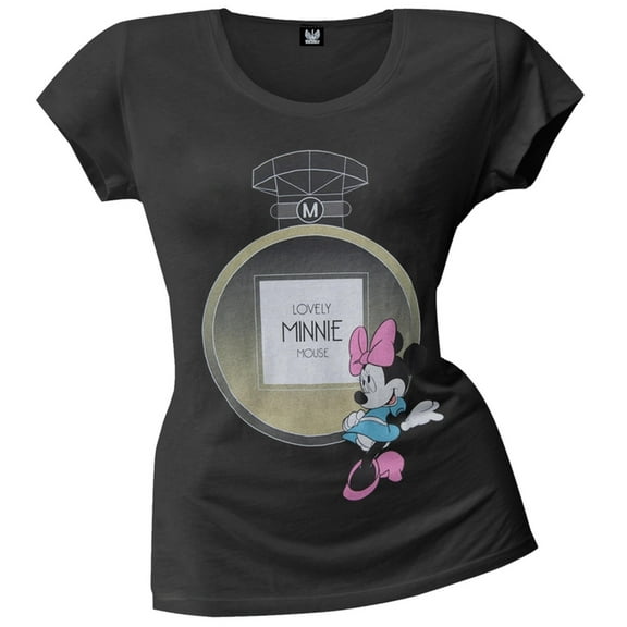 Minnie Mouse - Lovely Bottle Juniors Slouch T-Shirt - Medium