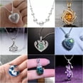 thumbnail image 4 of QQTDFG Elegant Women 925 Silver Necklace Heart Pendant Cubic Zirconia Jewelry Gift-#8, 4 of 9