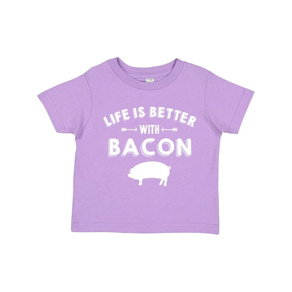 Inktastic Life's Better with Bacon Boys or Girls Toddler T-Shirt