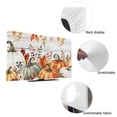 thumbnail image 4 of Indoor TV Cover 24 Inch, Orange Pumpkins Fall Elastic Monitor Dust Covers for Television, Desktop Computer Thanksgiving Flowers Leaves Wooden Dustproof Fitted TV Cover for Inside 20.9"L x 11.8"H, 4 of 9