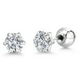 thumbnail image 6 of Gem Stone King Platinum Stud Earrings for Women Men Lab Grown Diamond | 1.50 Ct | E-F Color | VVS-VS Clarity | 6-Prongs, 6 of 6