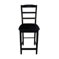 thumbnail image 3 of International Concepts Tabouret Madrid 24 Pouces Noir, 3 of 10