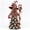 Red Candy Cane, variant on Charming Christmas Witch Figurine, 6.7 in Green Hat and Pine Robe With Lantern and Staff, Standing Decor For Fireplace Mantel - Green Witch Hat
