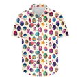 thumbnail image 2 of Feancey Holiday Sales Today Clearance Hawaii Shirts for Men Funny Rabbit Graphic Tee Big and Tall Casual Button Down Shirt Summer Short Sleeve Quick Dry Beach Tops Multicolor M, 2 of 5