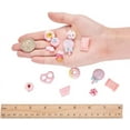 thumbnail image 3 of 100pcs Pink Resin Slime Charms Mix Candy Cake Resin Cabochons Flatback Embellishments Flower Ornament Beads Making Supplies for DIY Scrapbooking Crafts Cell Phone Case Making DIY, 3 of 8