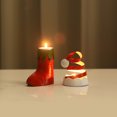 thumbnail image 4 of Candelabros con forma de sombrero y bota para árbol, decoración de hierro para el hogar en vacaciones, trío navideño con ambiente festivo, 4 of 8