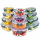thumbnail image 1 of Recipientes de almacenamiento de vidrio MFY, paquete de 12 con tapas, 36 oz, 21 oz, 13 oz, 1 of 8
