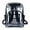 Black, variant on School Savings Tyidzon Clear Backpack - 16.9 Inch Large Clear Backpacks for School Transparent PVC Backpack for Students Work Travel, School Backpack