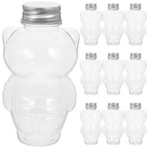 HOMEMAXS 10Pcs Juice Storage Bottles Iced Coffee Bottles Plastic Bottles with Lids Cat Shape Juice Bottles