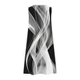 thumbnail image 4 of LVHAOGJOB Womens Cotton Linen Dresses Summer Midi Dresses Sleeveless with Pockets Print Crew Neck Sundress for Ladies, 4 of 5