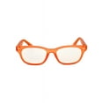 thumbnail image 2 of eyeSQUARED Adult Orange Frame Blue Light Blocking Glasses with Blue Eco Friendly Case, 2 of 3