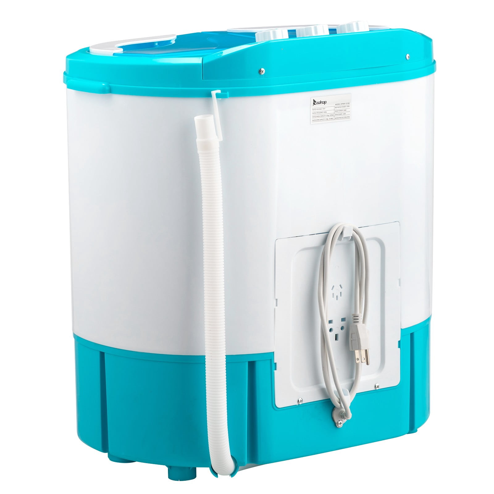 LINJH Portable Washing Machine Twin Tub 10Lbs Capacity Clean Washer Spinner Combo