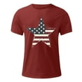 thumbnail image 5 of BiZtdJrK July 4th Tshirts for Men Short Sleeve Stars and Stripes Graphic Tees Cotton Patriotic Tees Shirts Red XXXL, 5 of 6